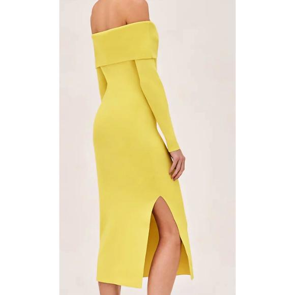 NEW ALEXIS women's justine dress in canary - Picture 3 of 3